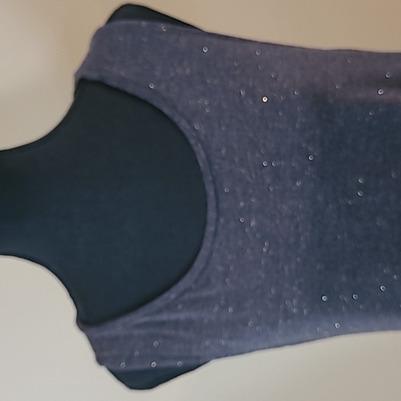 OLD NAVY Tank Top, Grey with Gold Fleck Detail, Size XL - Picture 2 of 9